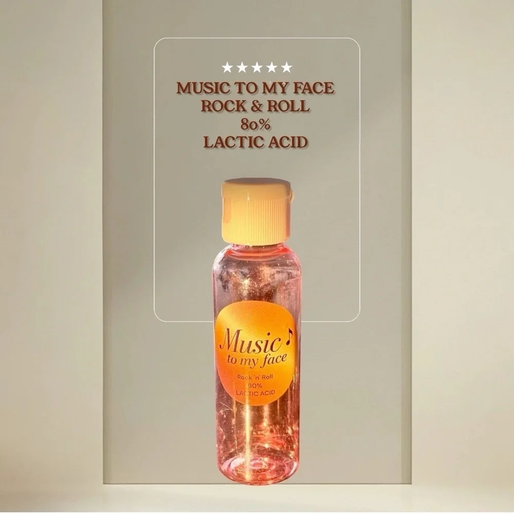 Music to My Face Lactic Acid Skincare Bottle